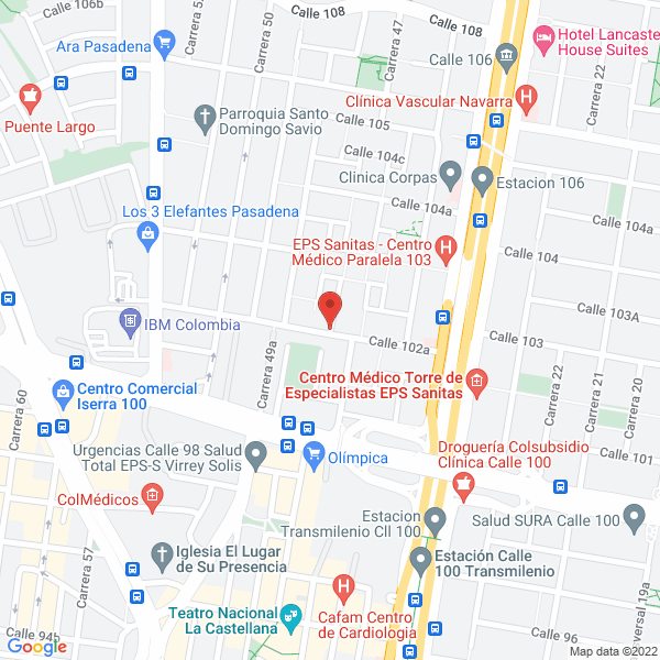 Map of Omae Construcciones Ltda
