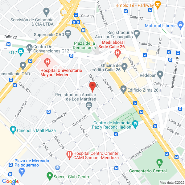 Map of Sociedad Comercial Caseno Ltda.