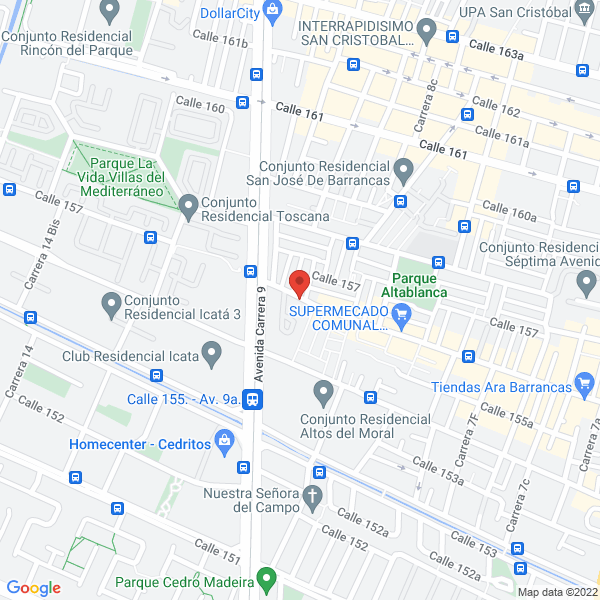 Map of Luis Alejandro Medina Urquijo