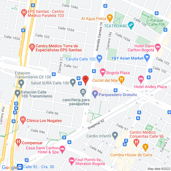 Map of Inversiones Unicien Ltda.