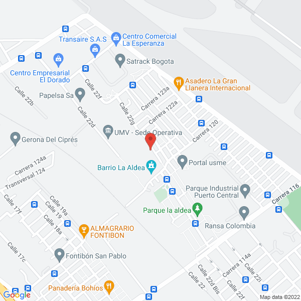 Map of Luis Hernando Urrego Zapata