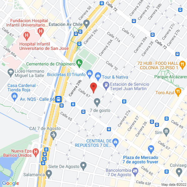 Map of D & L Auto Tech Ltda.
