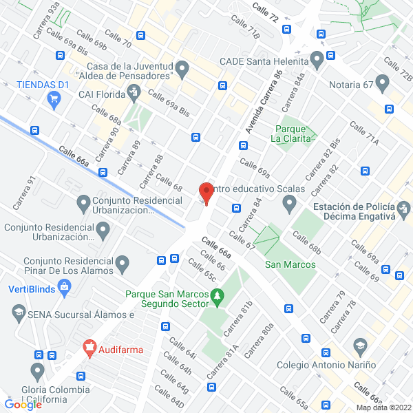Map of Asesores Consultores E Inversores Corporativos S.A.S.