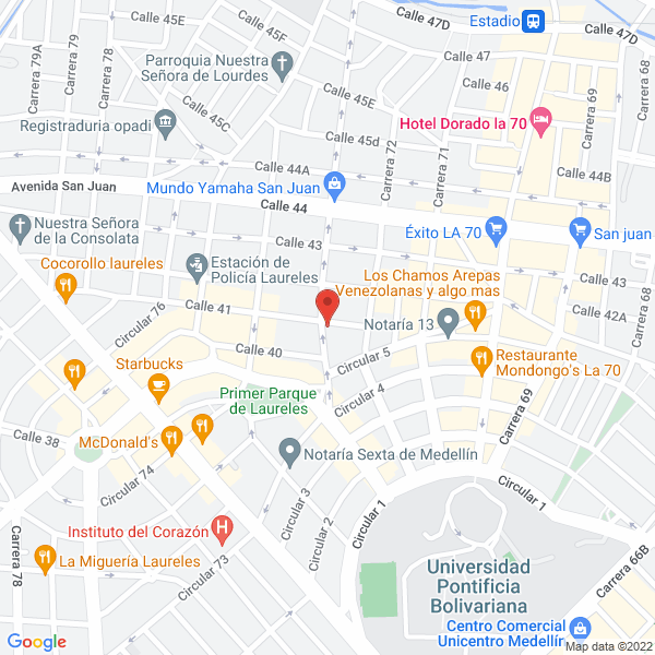 Map of Constructora Zafiro Indigo S.A.S