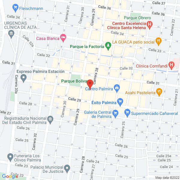 Map of Empresa De Acueducto Y Alcantarillado Aguas De Palmira S.A. E.S.P.