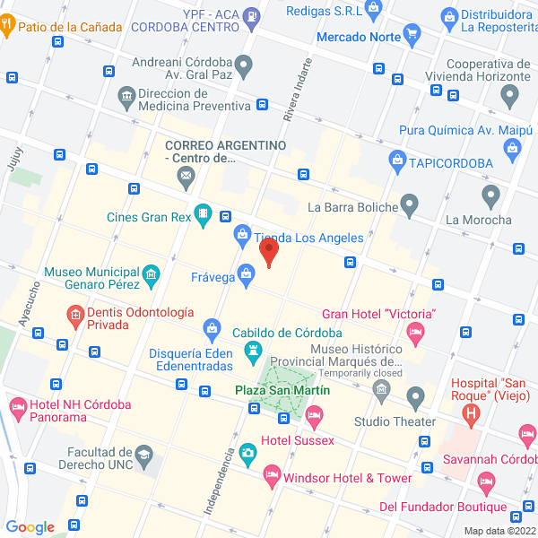 Map of Bigoni Daniel Alejandro y Canardo Hernando Angel Sh