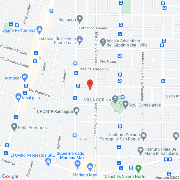 Map of Machado Virginia