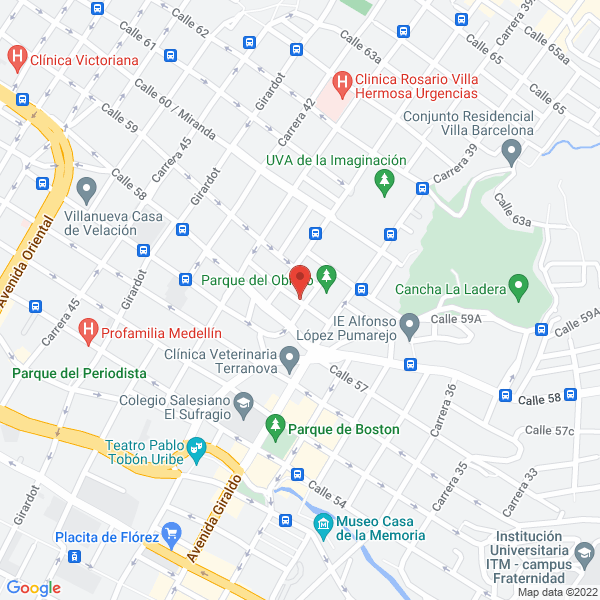 Map of Clínica Veterinaria Embrionar