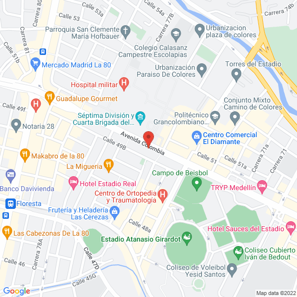 Map of Centro Grafologico Integral Colombiano