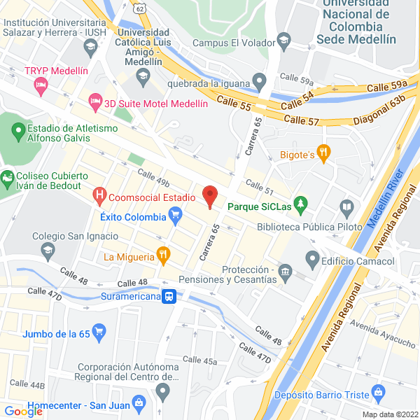 Map of Alimentos Agroindustriales Del Campo S.A.S.
