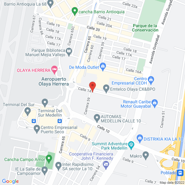Map of Inverlasa S.A.S