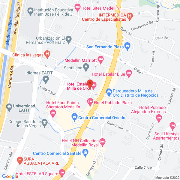 Map of Inversiones Seisga S.A.S.