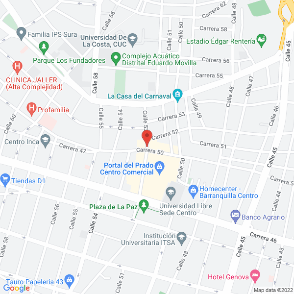 Map of Consultores Funerarios De Barranquilla Ltda.