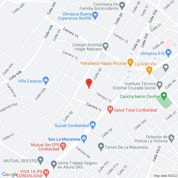 Map of Tecni-Pega C & P S.A.S.