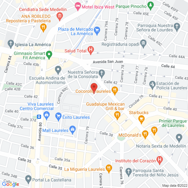 Map of Banquetes Nueva Luna