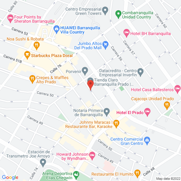 Map of Promotora Parque De Galilea S.A.S.