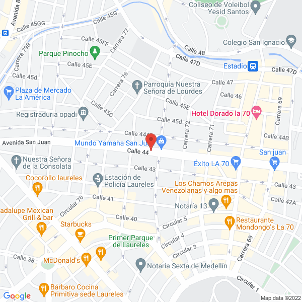 Map of Productos Galaxia