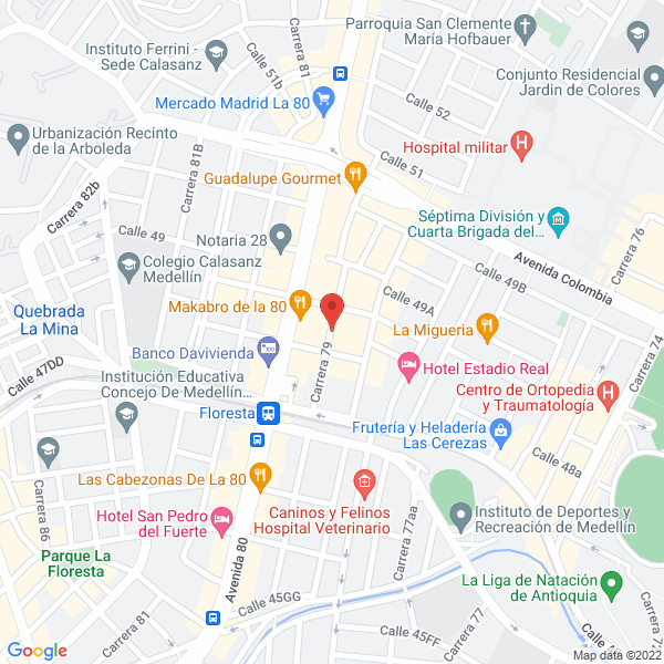 Map of Dataservip S.A.S.