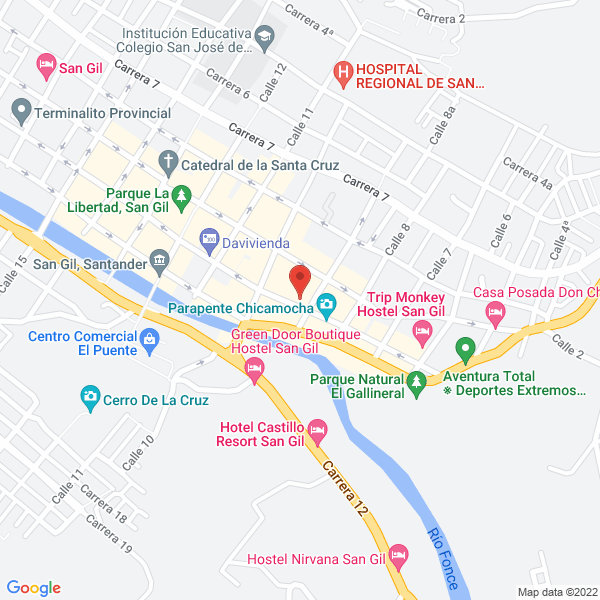Map of Hotel Antares