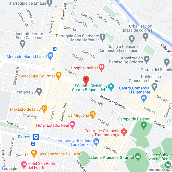 Map of Servipruebas Roh S.A.S