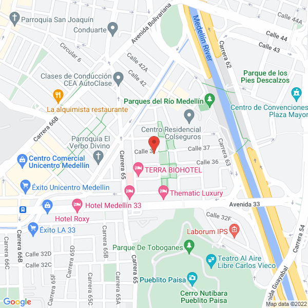 Map of Inversiones Salud Y Bienestar S.A.S.