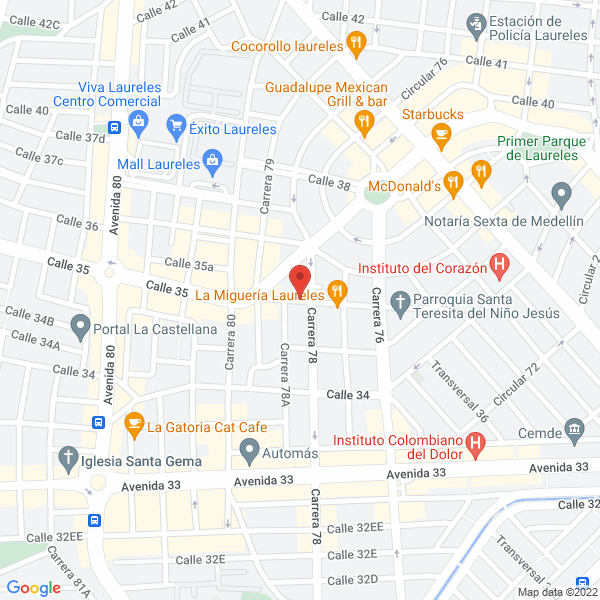Map of Natalía Melguizo S.A.S.