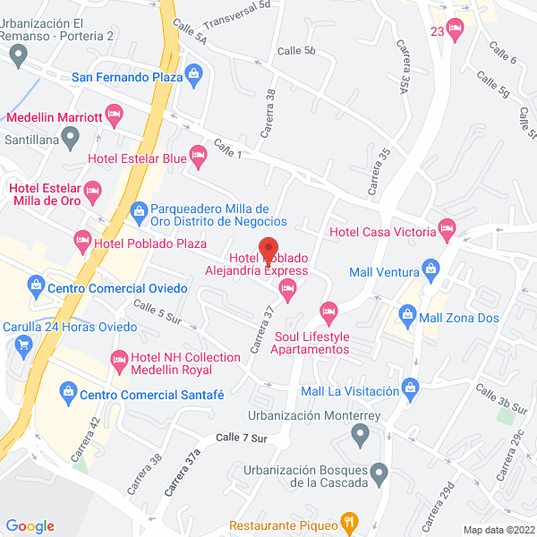 Map of Inversiones Familia Hernández S.A.S.