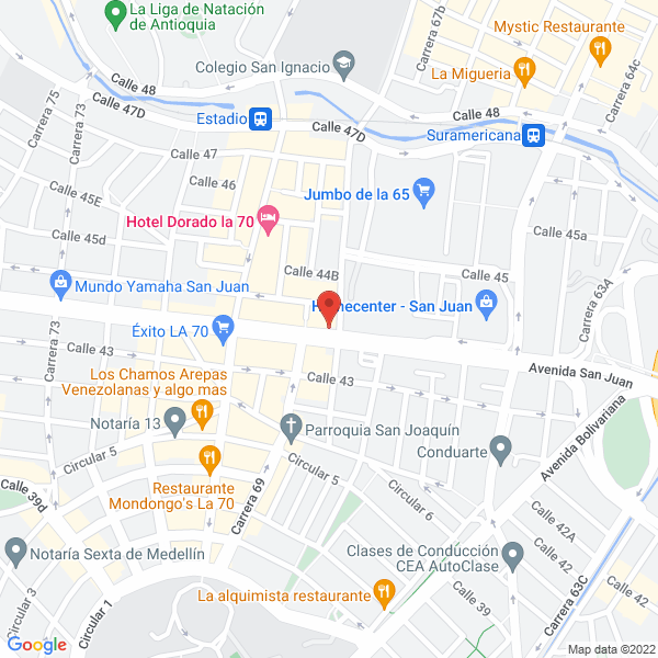Map of Importadora De Suministros Médicos Y Odontológicos Insumed S