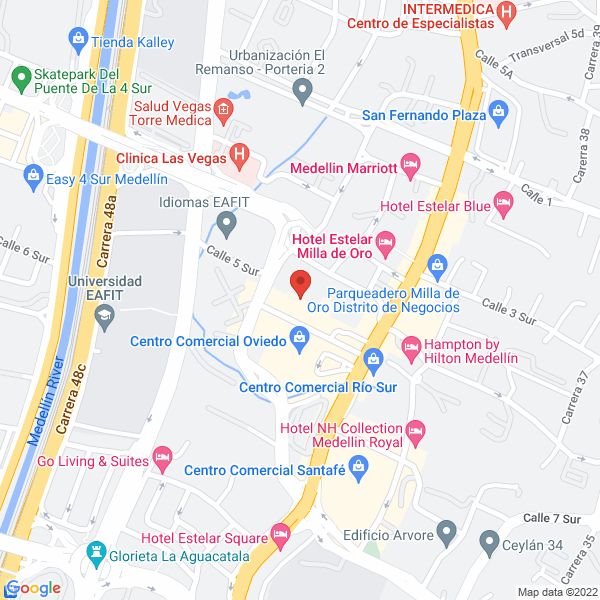 Map of Inversiones Hoteleras Del Suroeste S.A.S.