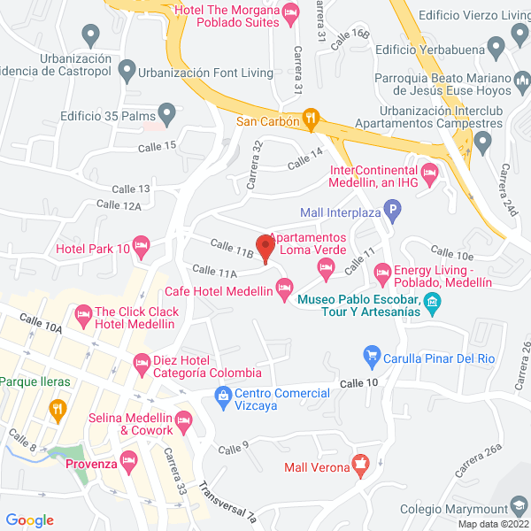 Map of Inversiones Angel Sierra S.A.S.