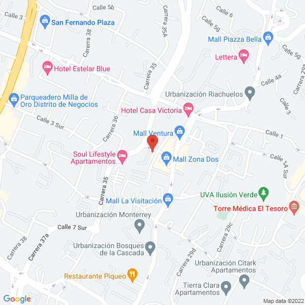 Map of Tecnometric S.A.S.