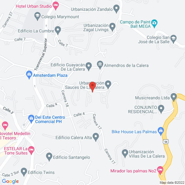 Map of Vásquez Londono Vélez Y Compania Sociedad En Comandita