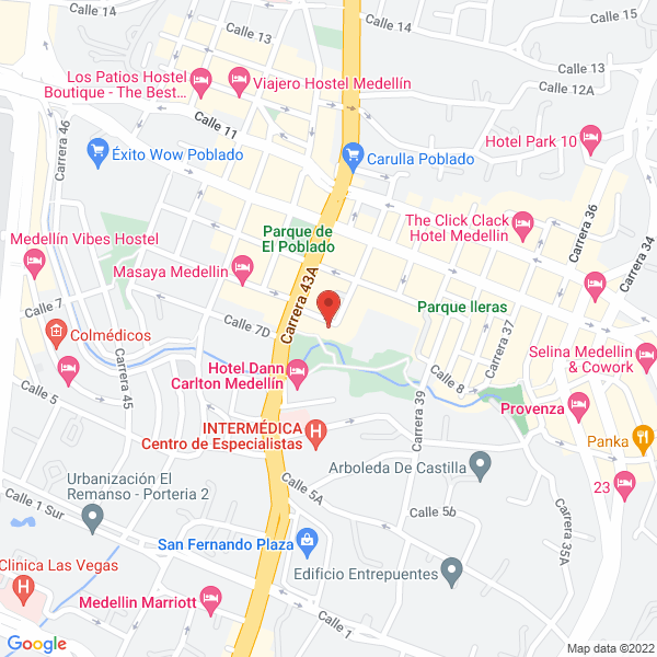 Map of Prestación De Servicios Profesionales S. A. S
