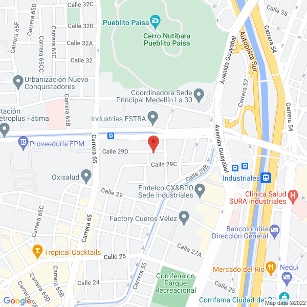 Map of Casa Vending S.A.S.