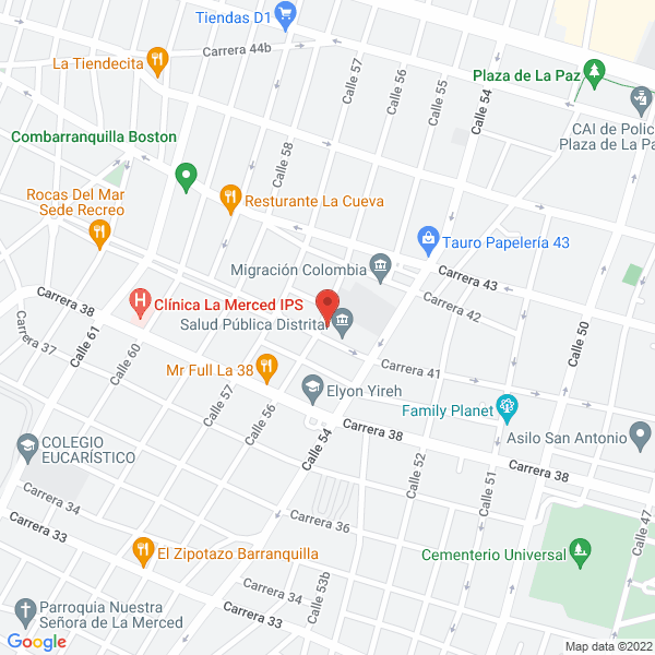 Map of Centro Educativo Y Consultorio Social Renacer Empresa U. En Liquidacion