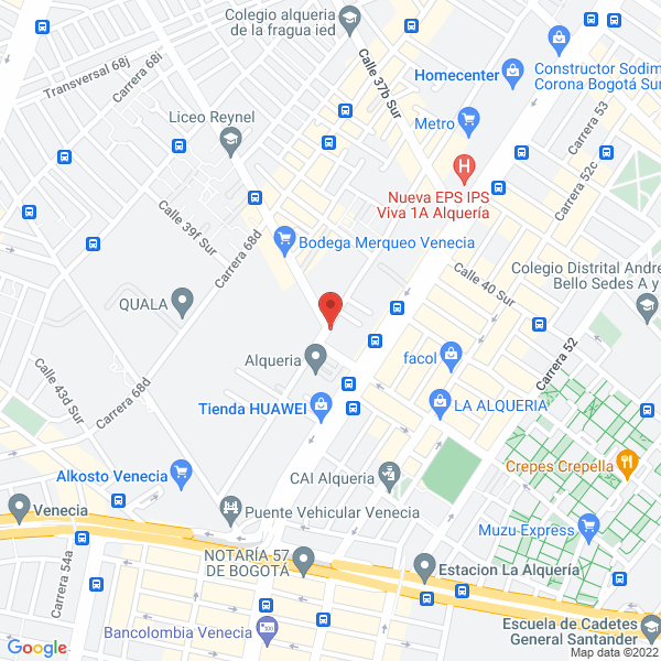 Map of J&J Comercializadores Sas