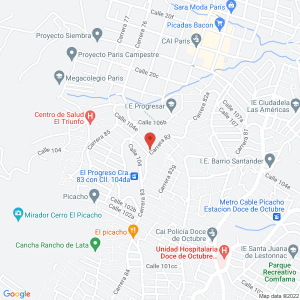 Map of Preescolar Colombianitos Del Futuro