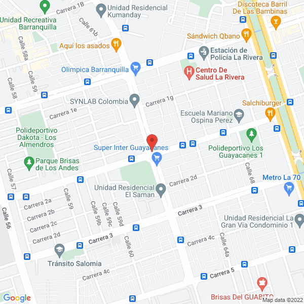 Map of Districosméticos Cali