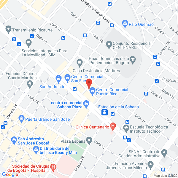 Map of Beston Colombia S.A.S