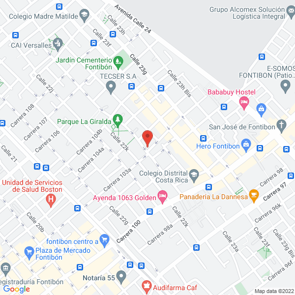 Map of Free Music Sala De Ensayo Fontibón