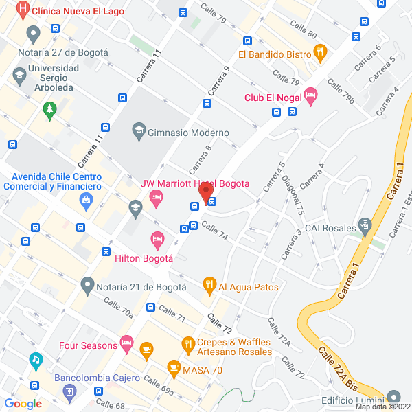 Map of Sociedad De Inversiones Belgravia S.A.S.