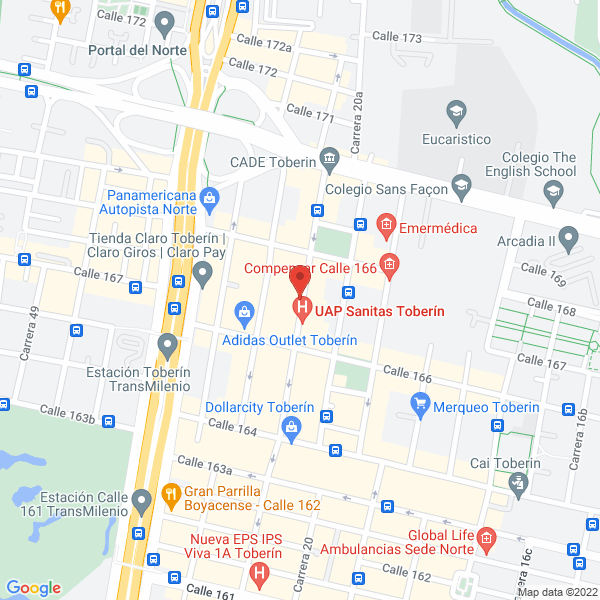 Map of Canchas Cubiertas Supergol