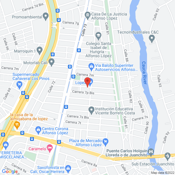 Map of Odontología Familia P.S.O.