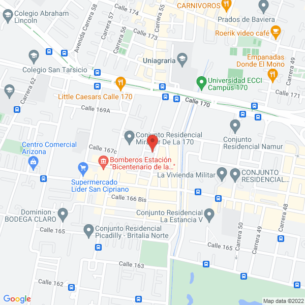 Map of Casa Geraldine