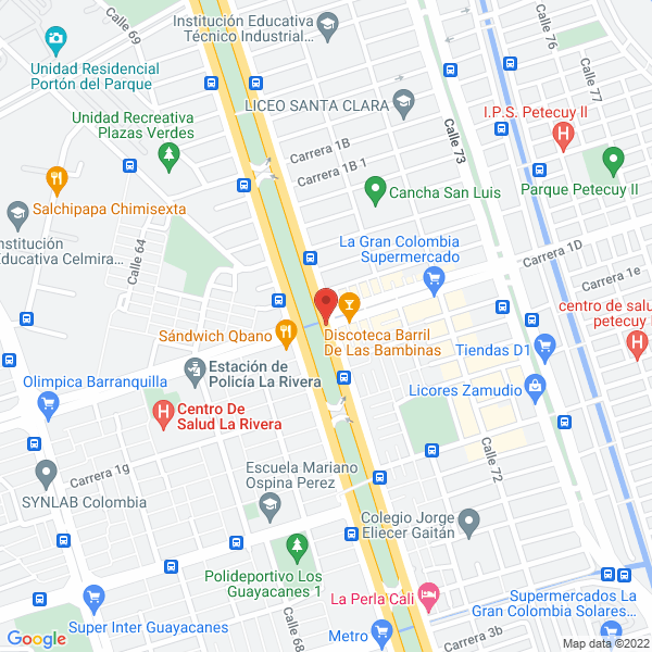 Map of Panadería Bambipán Cali