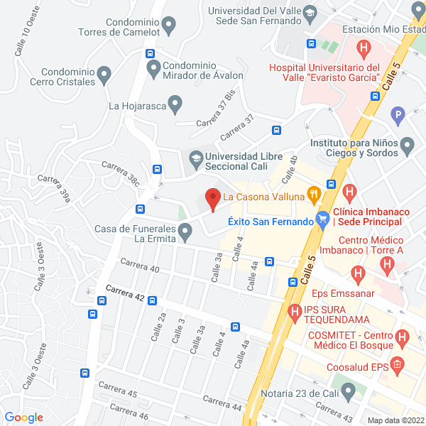 Map of Mariachi Alma De América