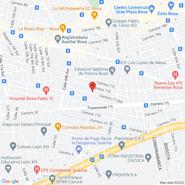 Map of Medias Y Moda Intima