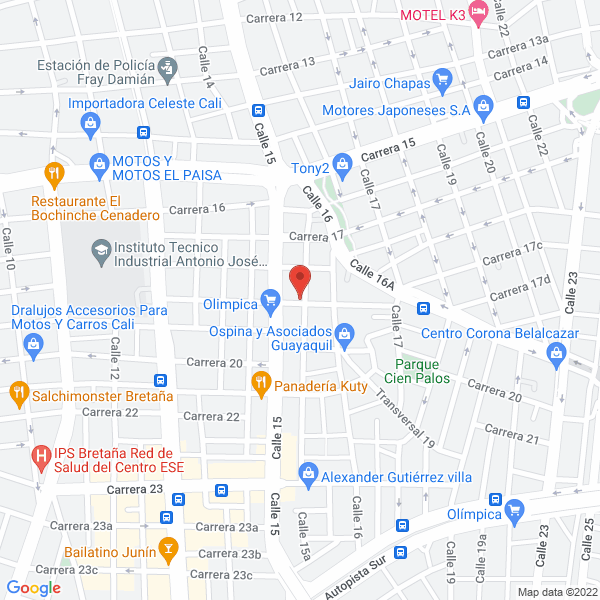 Map of Pollos El Gran Conquistador