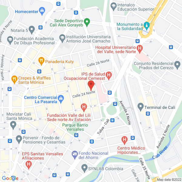 Map of Enfermeros Del Norte