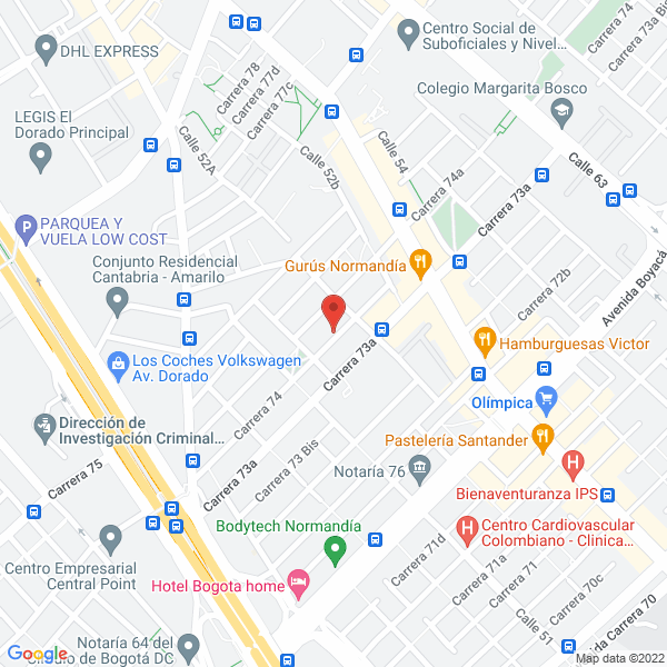 Map of América Trading Company S.A.S.